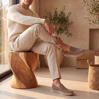 Herren Wildlederloafer mit Mokassinnaht | Ehrenfried