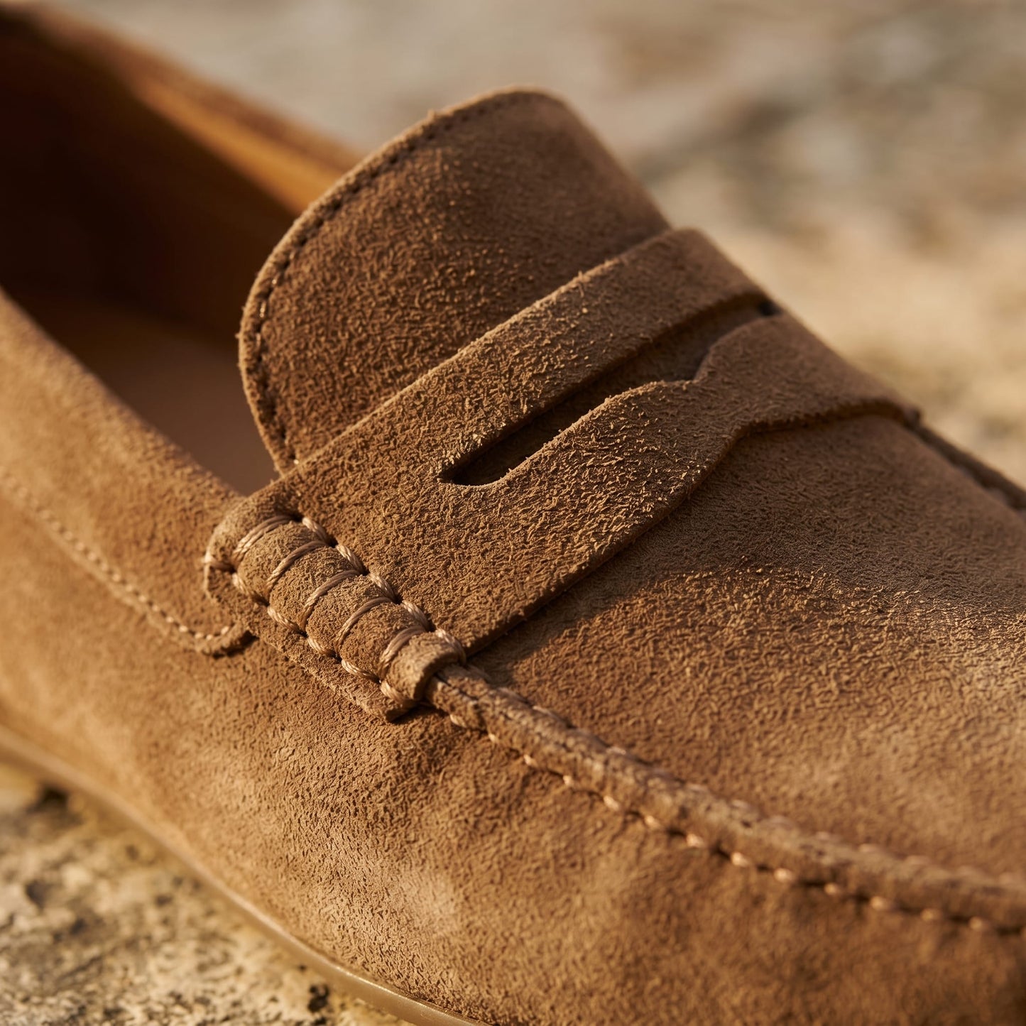 Herren Wildlederloafer mit Penny-Riegel und Noppensohle | Ekkehard_3