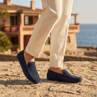 Herren Wildlederloafer mit Penny-Riegel und Noppensohle | Ekkehard