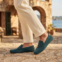 Herren Wildlederloafer mit Penny-Riegel und Noppensohle | Ekkehard