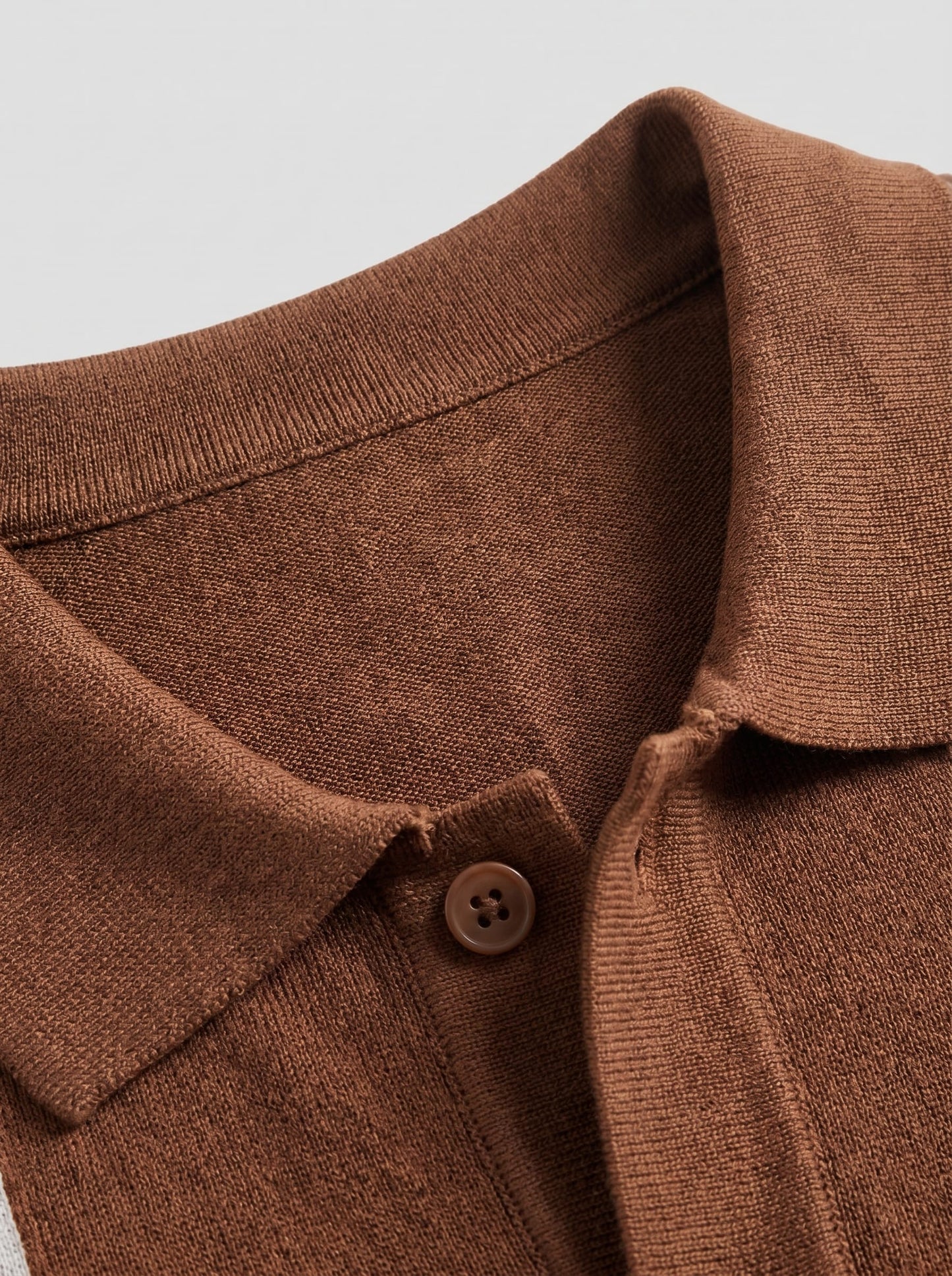 Herren Strickset mit Kubakragen und Streifenmuster | Dietrich_15