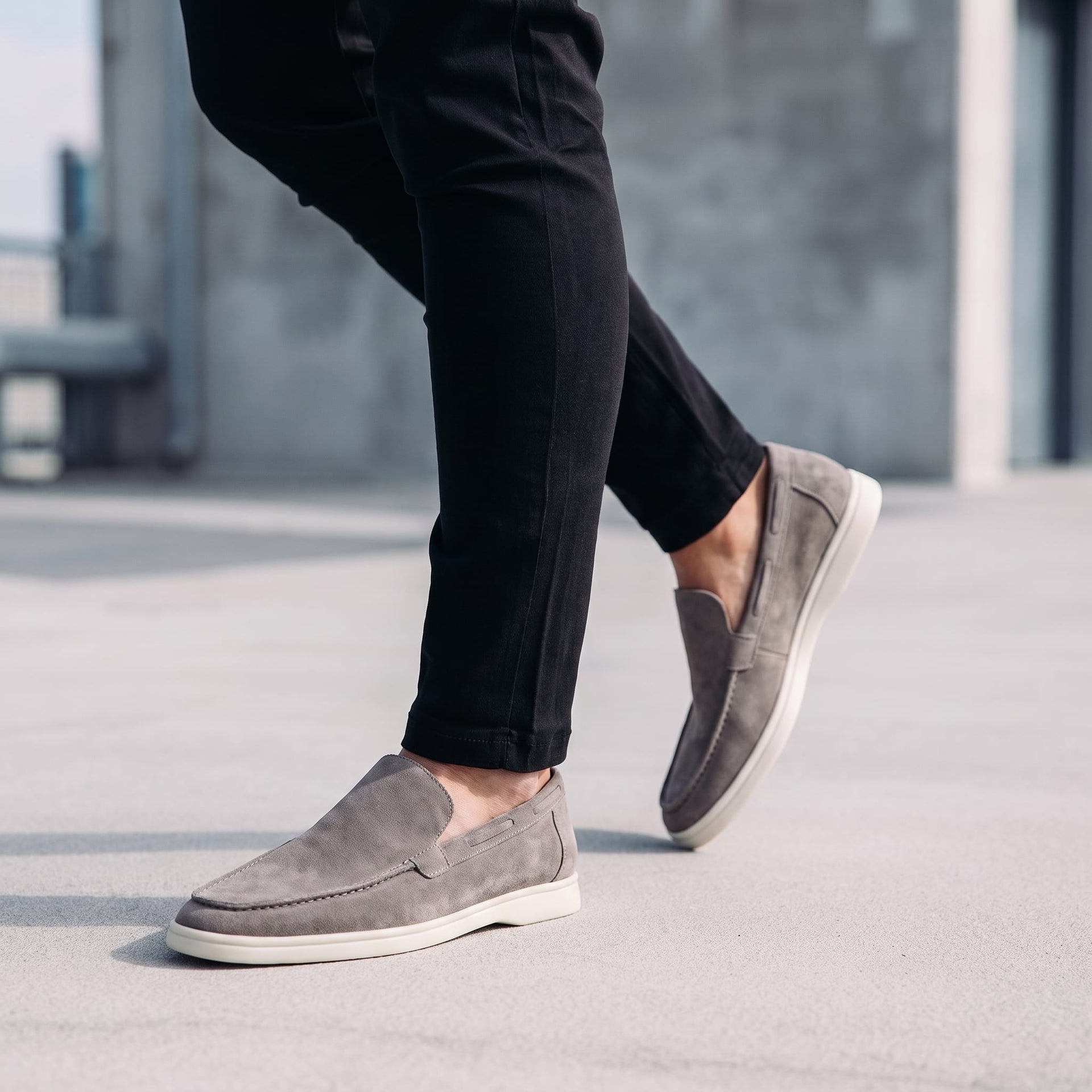 Herren Wildlederloafer mit Elastikeinsätzen | Elias