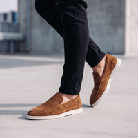 Herren Wildlederloafer mit Elastikeinsätzen | Elias