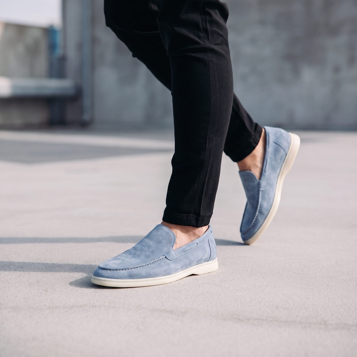 Herren Wildlederloafer mit Elastikeinsätzen | Elias