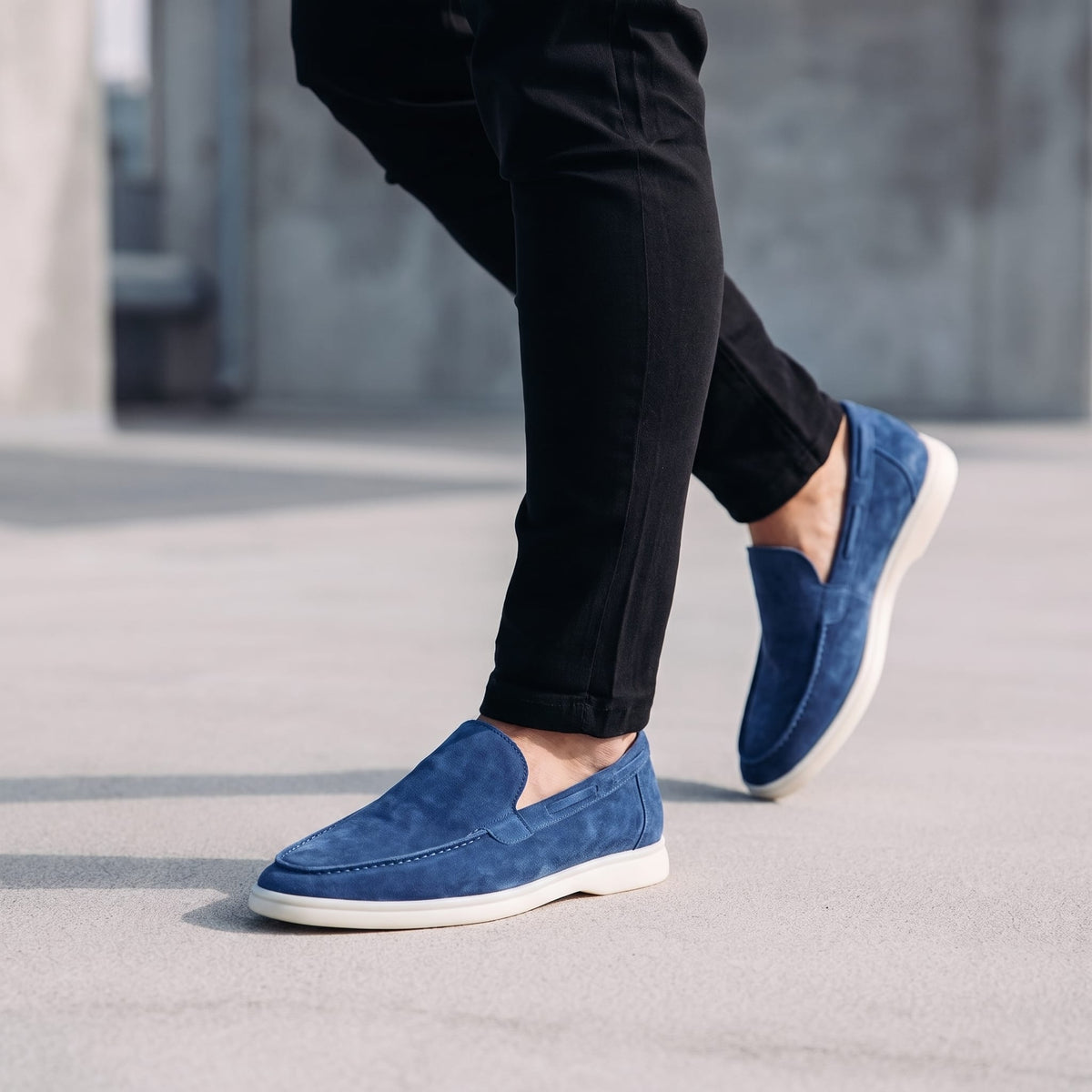 Herren Wildlederloafer mit Elastikeinsätzen | Elias_30