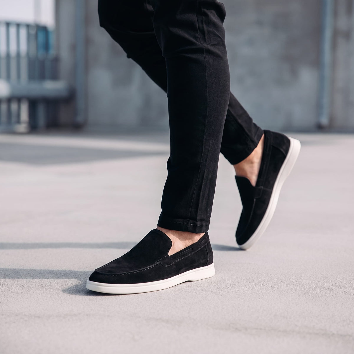Herren Wildlederloafer mit Elastikeinsätzen | Elias_33