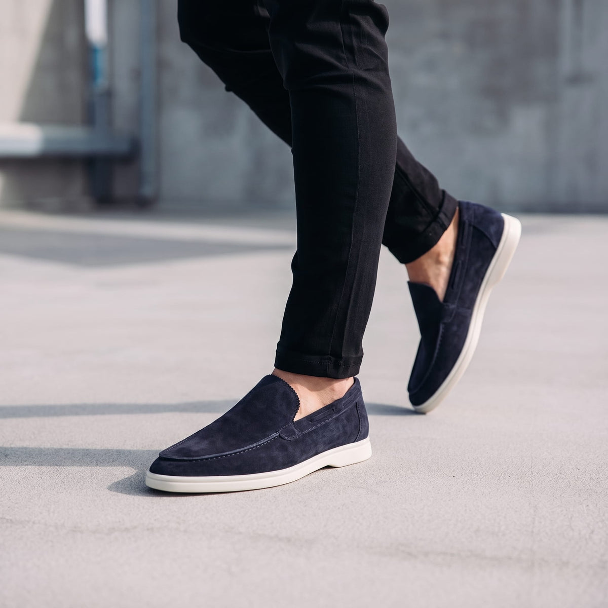 Herren Wildlederloafer mit Elastikeinsätzen | Elias_38