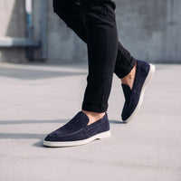 Herren Wildlederloafer mit Elastikeinsätzen | Elias