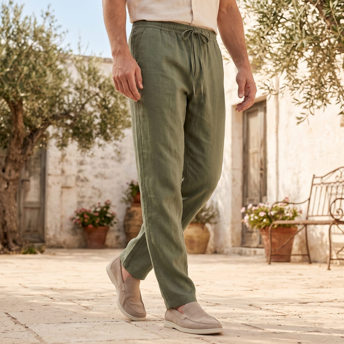 Herren Sommerhose mit Kordelzug | Anselm_9