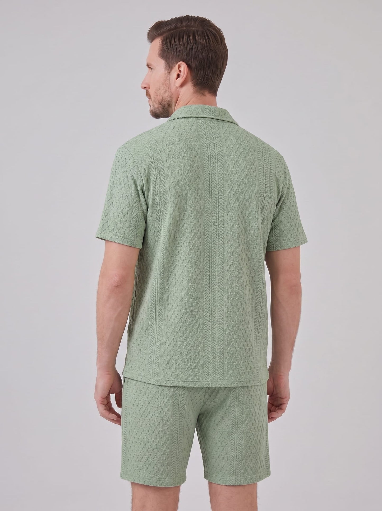 Herren Strukturstrick-Set mit Rautenmuster | Dominik_13
