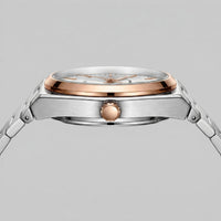 Herren Armbanduhr mit Edelstahlarmband und Tag-Datum-Anzeige | Heiner