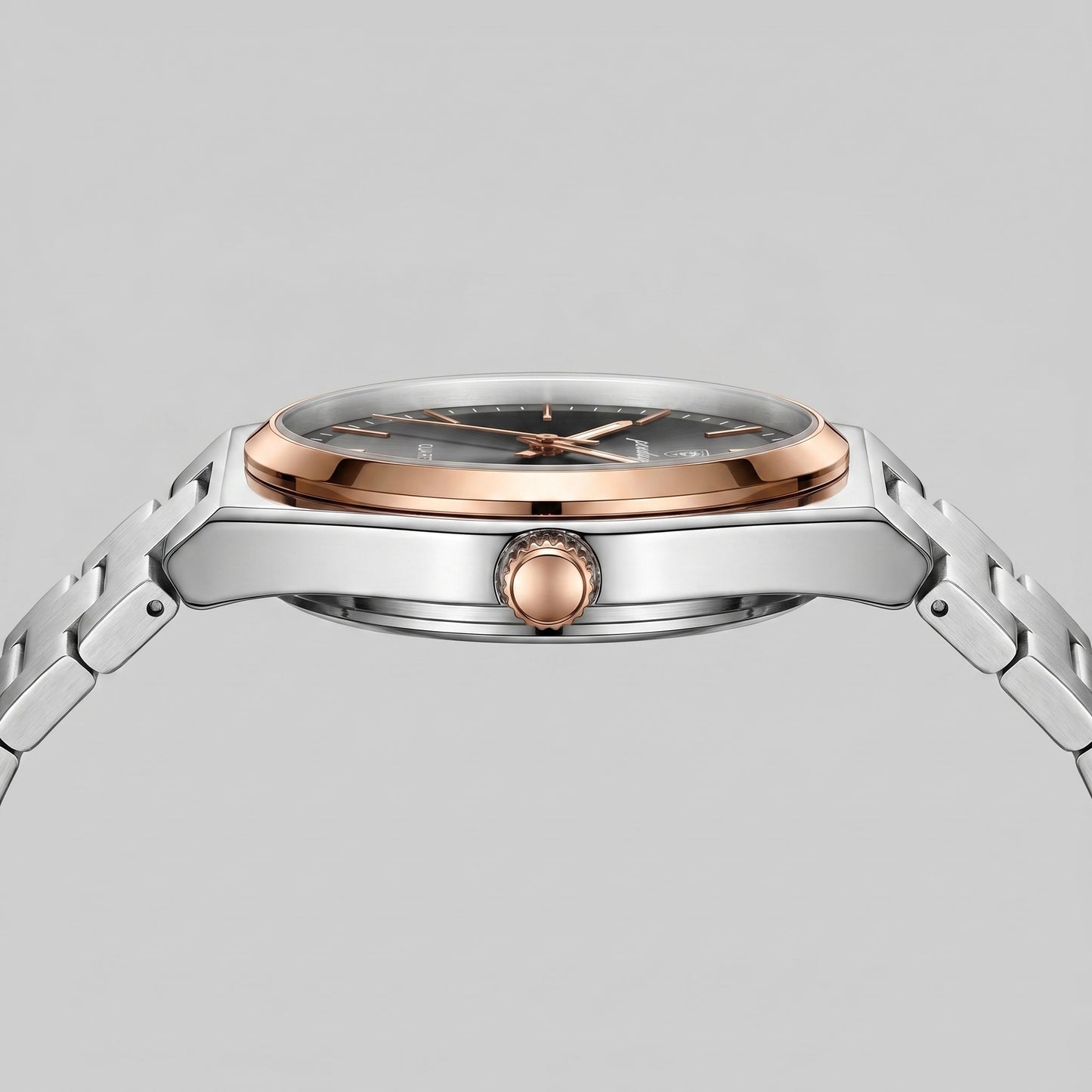 Herren Armbanduhr mit Edelstahlarmband und Tag-Datum-Anzeige | Heiner_17