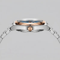 Herren Armbanduhr mit Edelstahlarmband und Tag-Datum-Anzeige | Heiner