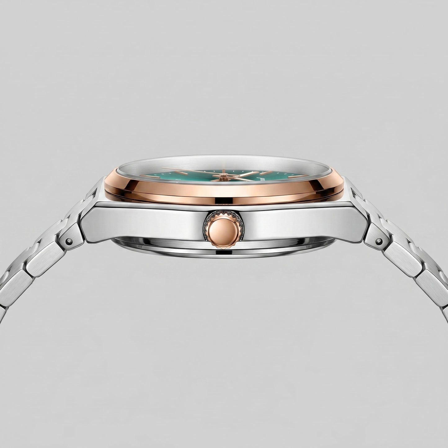 Herren Armbanduhr mit Edelstahlarmband und Tag-Datum-Anzeige | Heiner_22