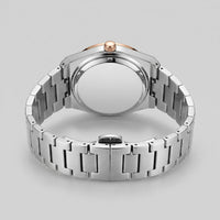 Herren Armbanduhr mit Edelstahlarmband und Tag-Datum-Anzeige | Heiner