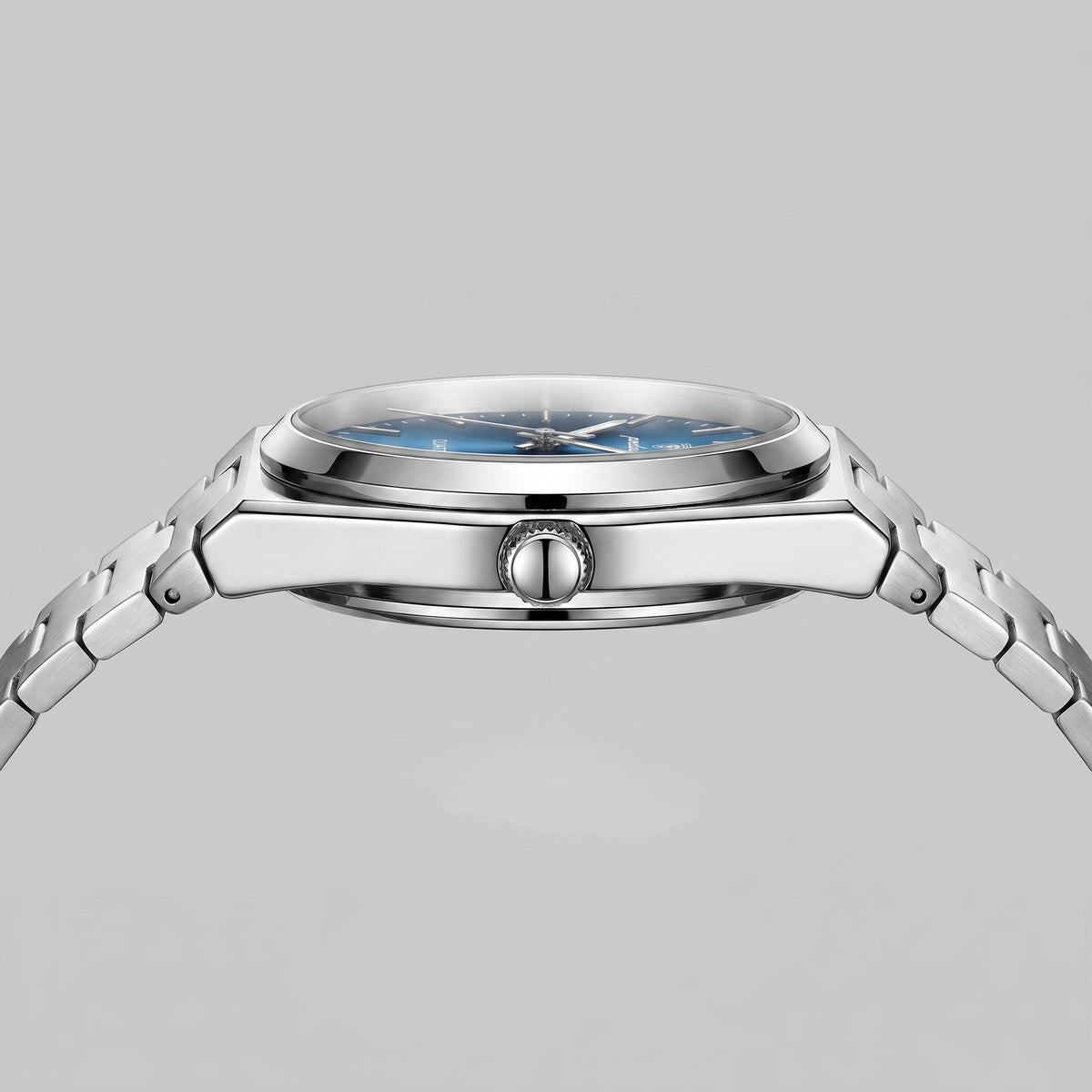 Herren Armbanduhr mit Edelstahlarmband und Tag-Datum-Anzeige | Heiner_32