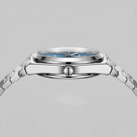 Herren Armbanduhr mit Edelstahlarmband und Tag-Datum-Anzeige | Heiner