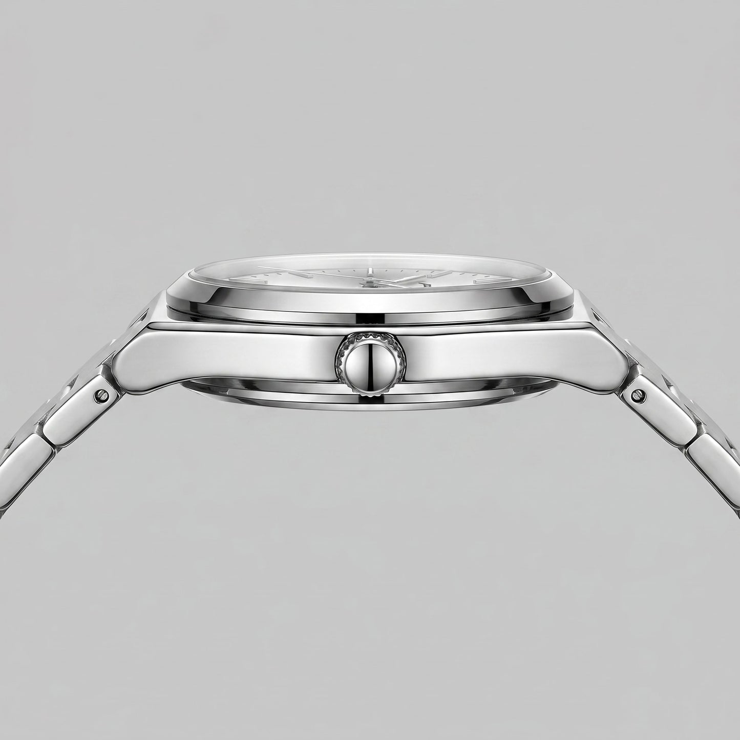 Herren Armbanduhr mit Edelstahlarmband und Tag-Datum-Anzeige | Heiner_37