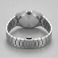 Herren Armbanduhr mit Edelstahlarmband und Tag-Datum-Anzeige | Heiner