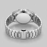 Herren Armbanduhr mit Edelstahlarmband und Tag-Datum-Anzeige | Heiner