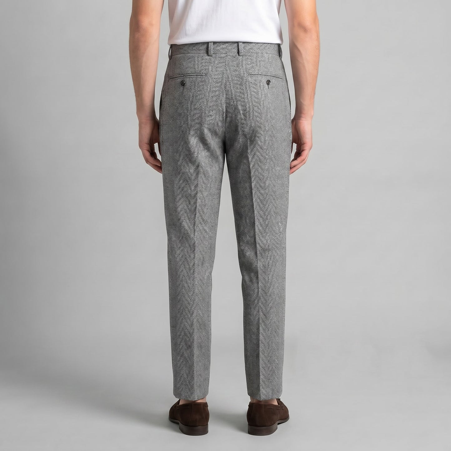 Herren Fischgrathose mit Bundfalten | Mathias_8