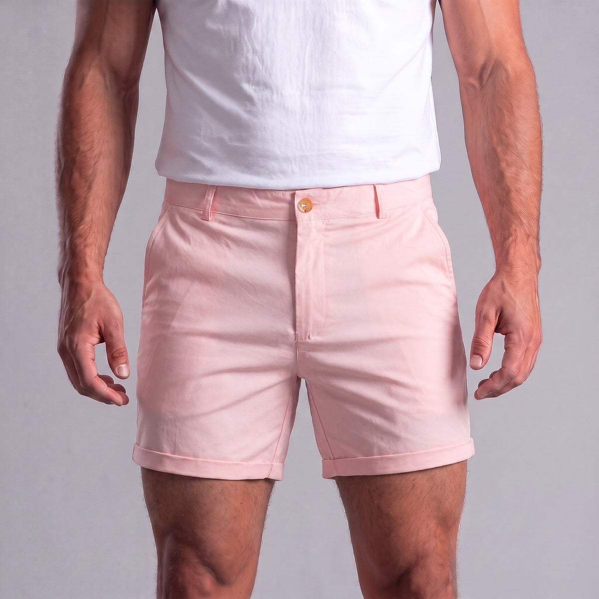 Herren Chino-Shorts mit Umschlagsaum | Steffen