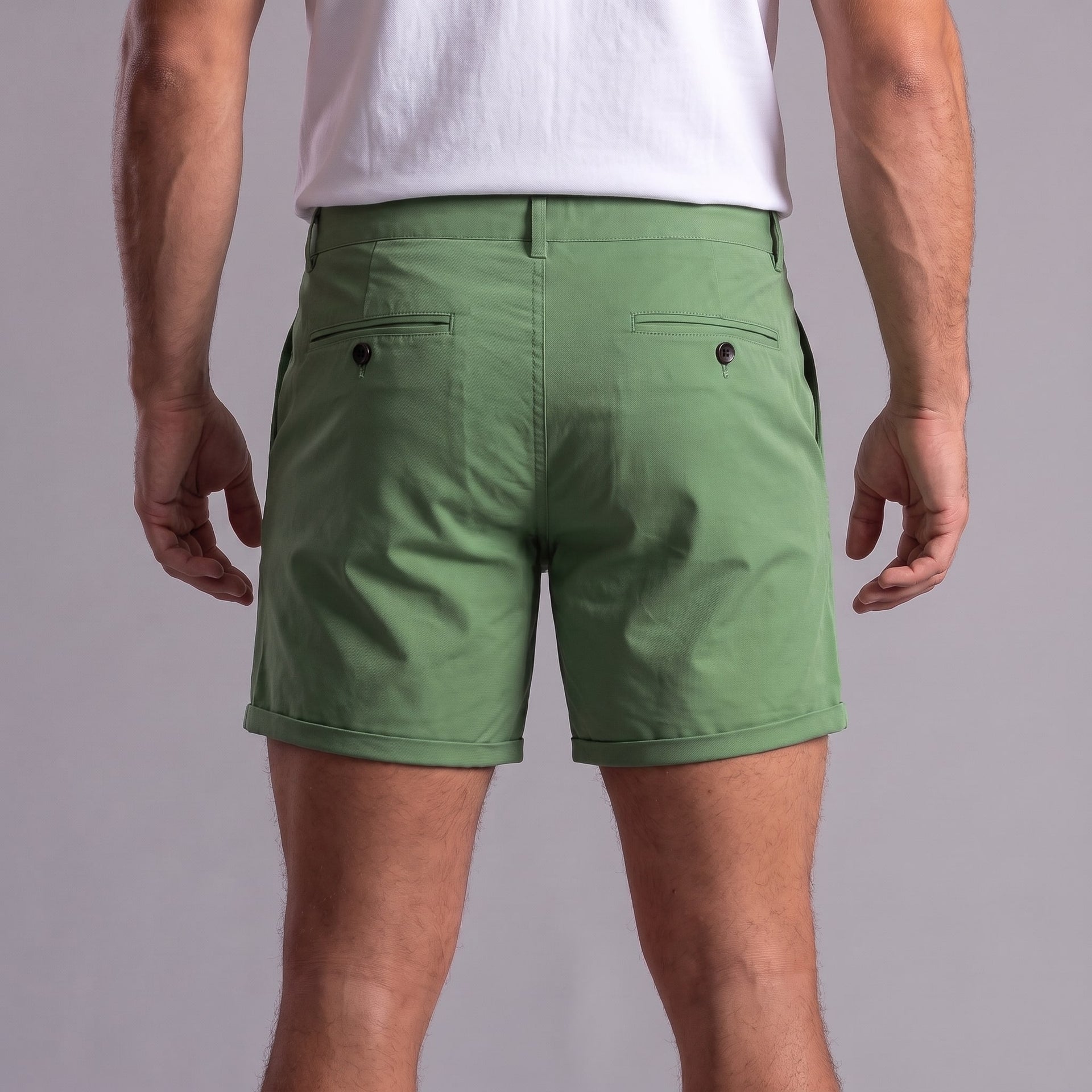 Herren Chino-Shorts mit Umschlagsaum | Steffen