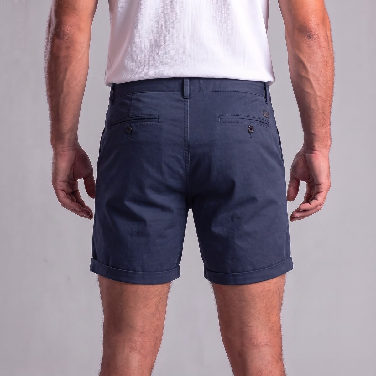 Herren Chino-Shorts mit Umschlagsaum | Steffen