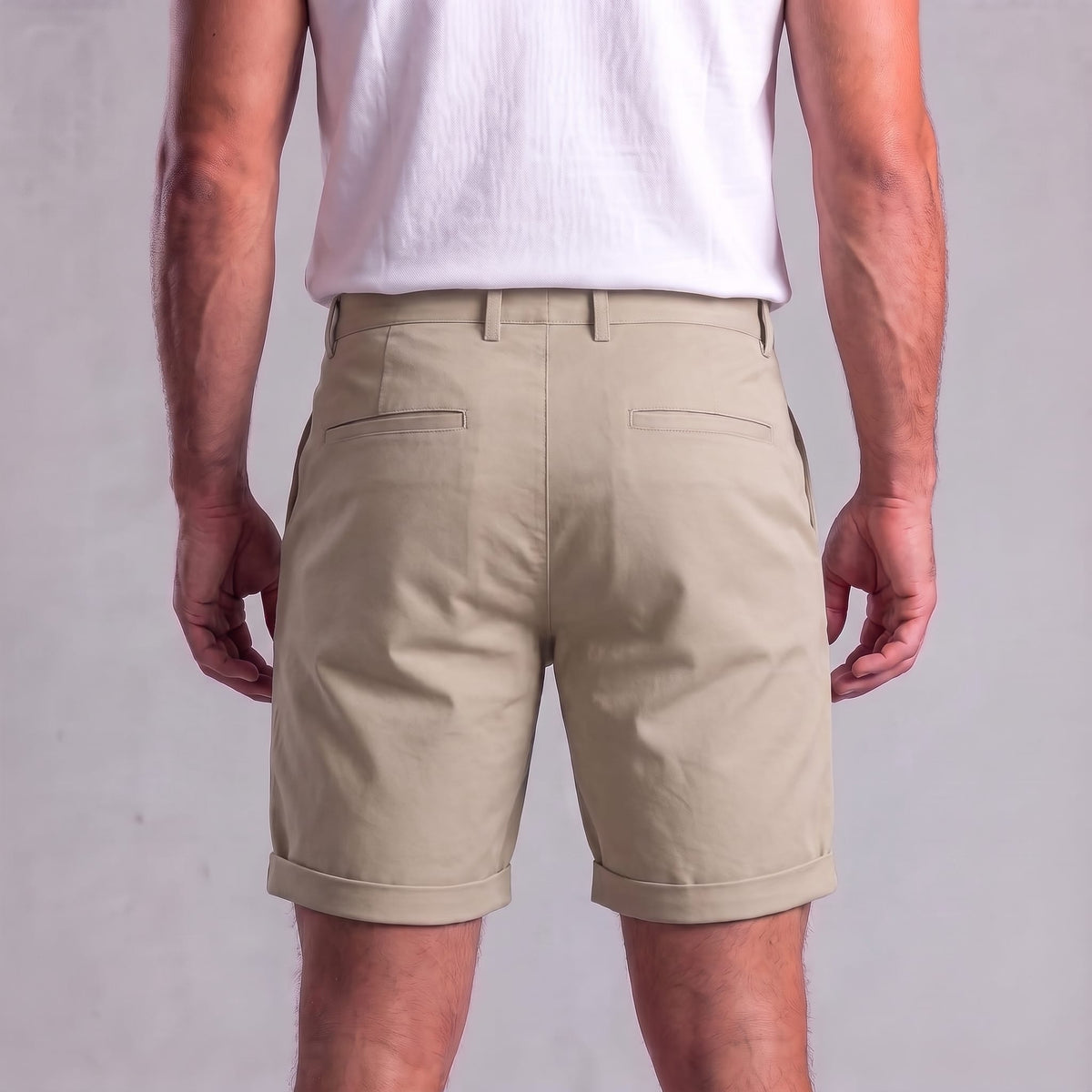 Herren Chino-Shorts mit Umschlagsaum | Steffen_45