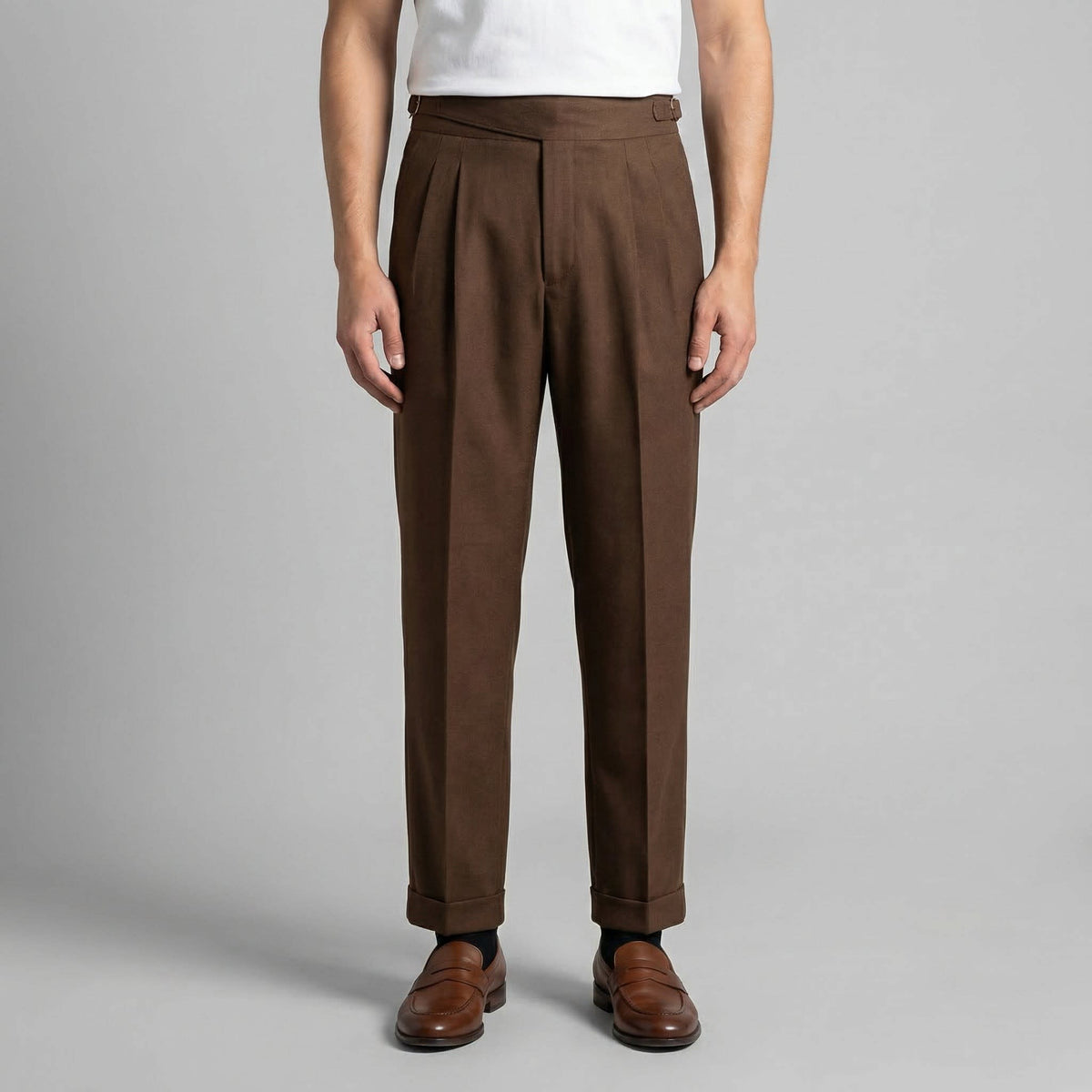 Herren Bundfaltenhose mit Umschlag | Matthes_1