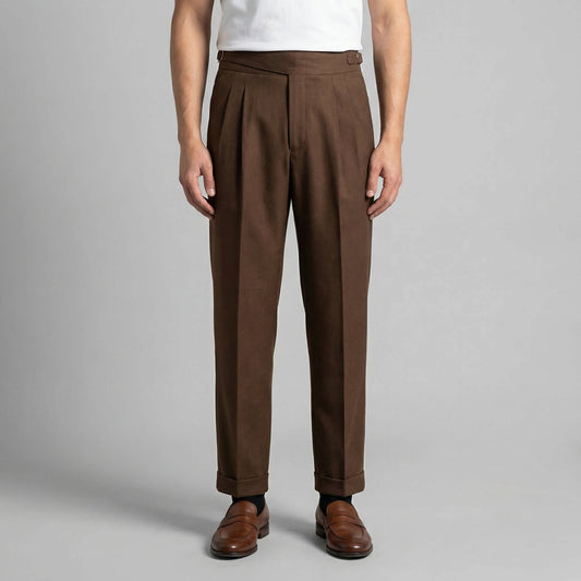 Herren Bundfaltenhose mit Umschlag | Matthes_1