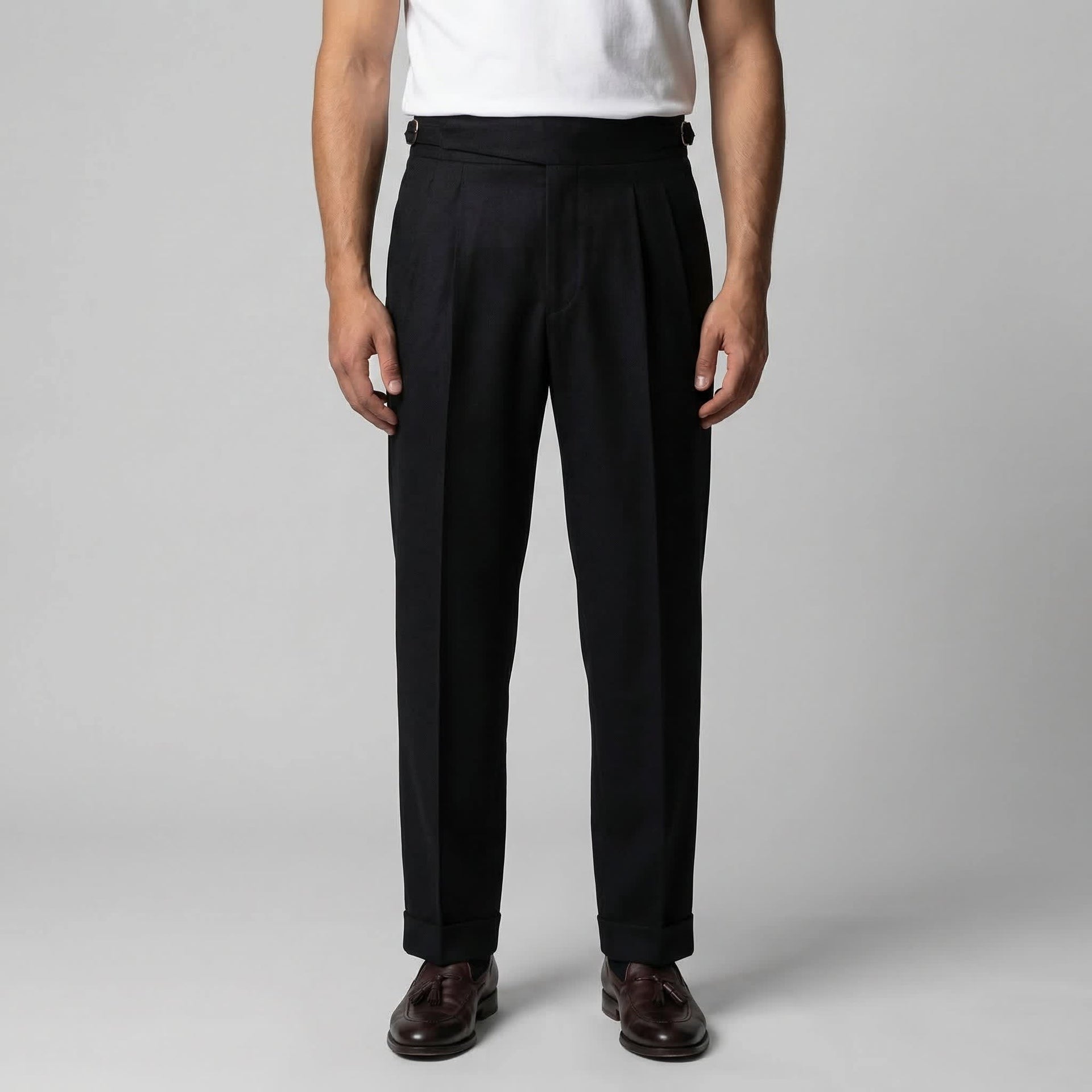 Herren Bundfaltenhose mit Umschlag | Matthes