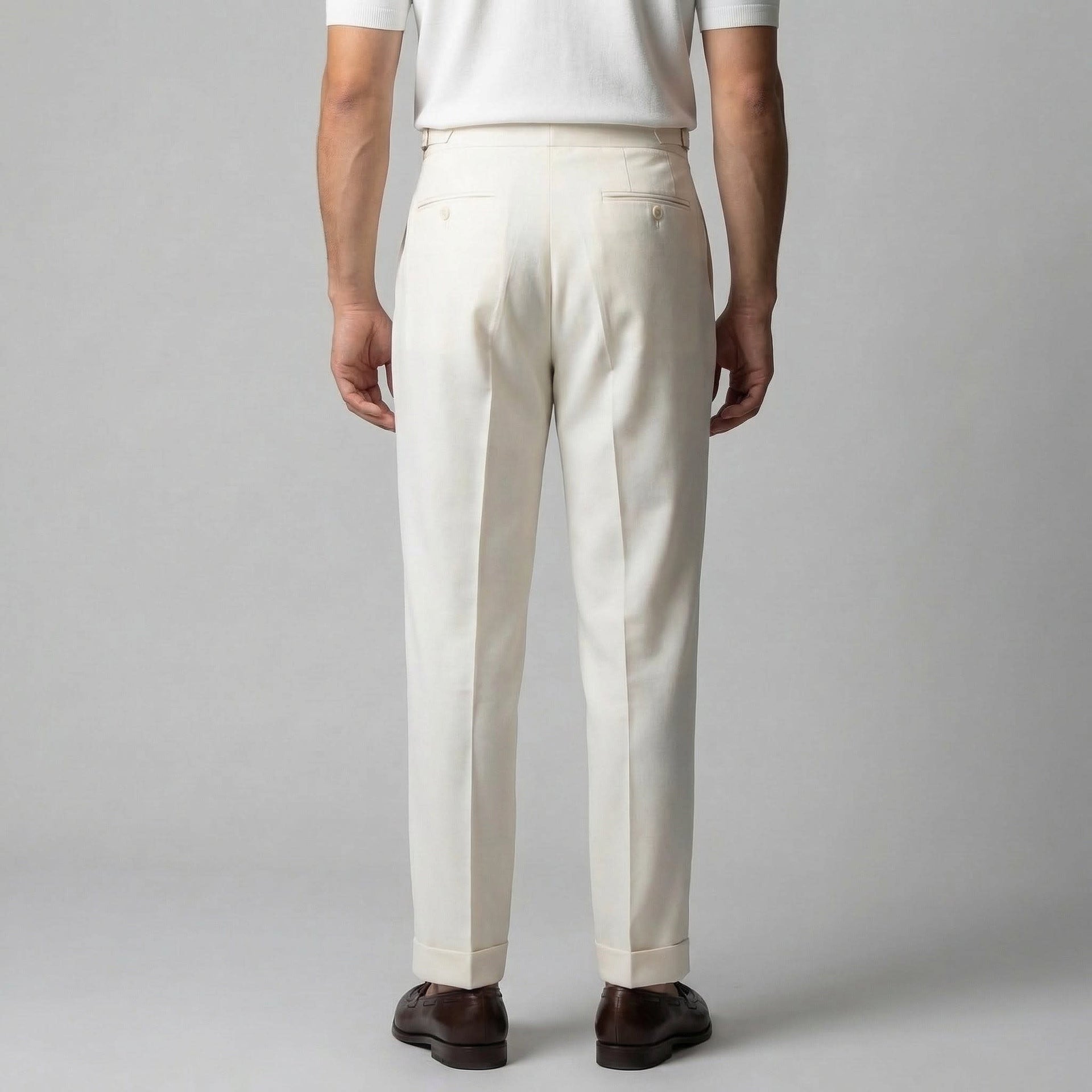 Herren Bundfaltenhose mit Umschlag | Matthes