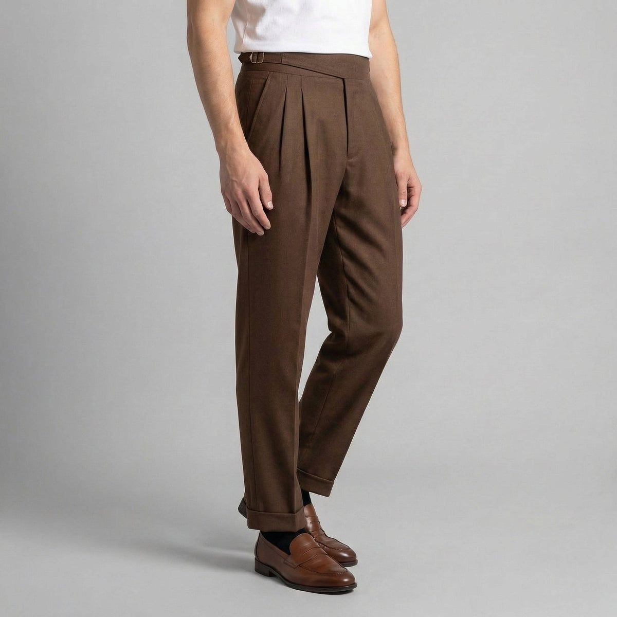 Herren Bundfaltenhose mit Umschlag | Matthes_3