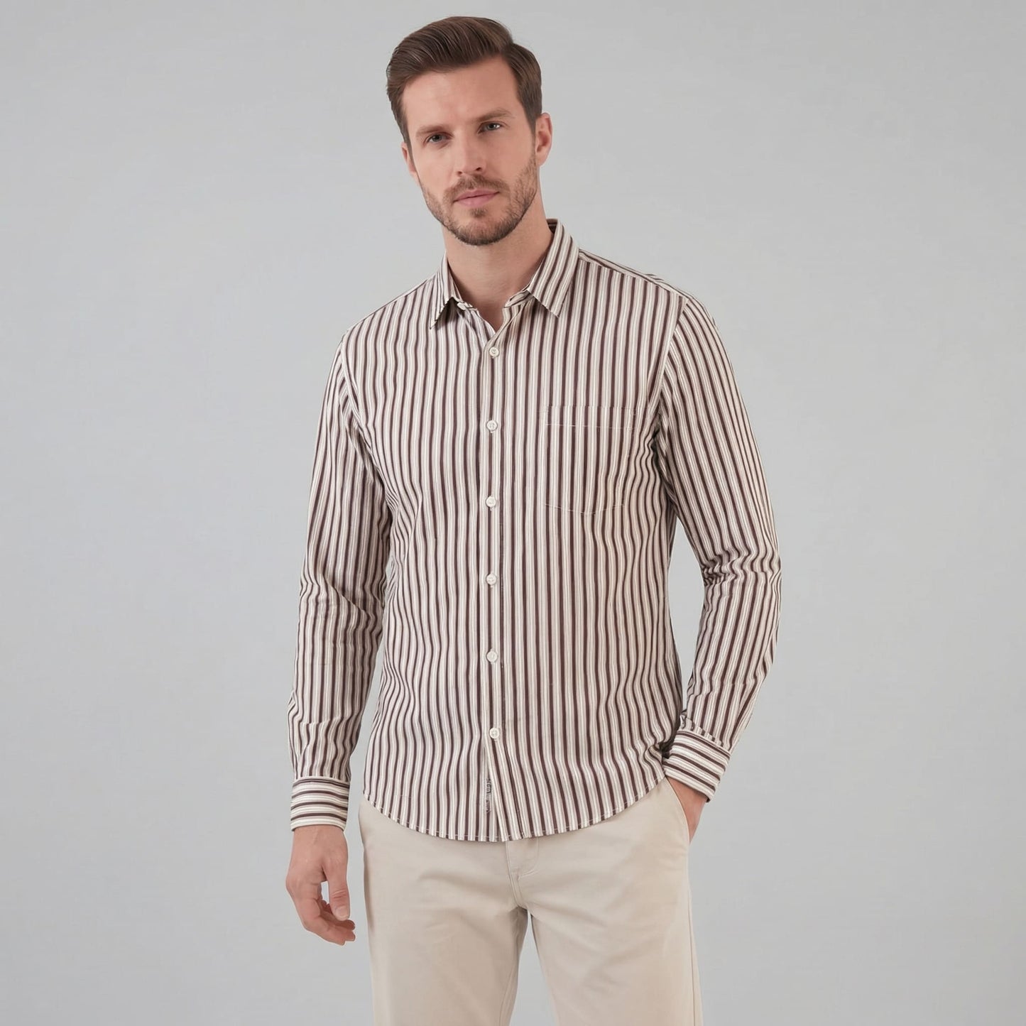 Herren Streifenhemd Tailored Fit | Kilian_1