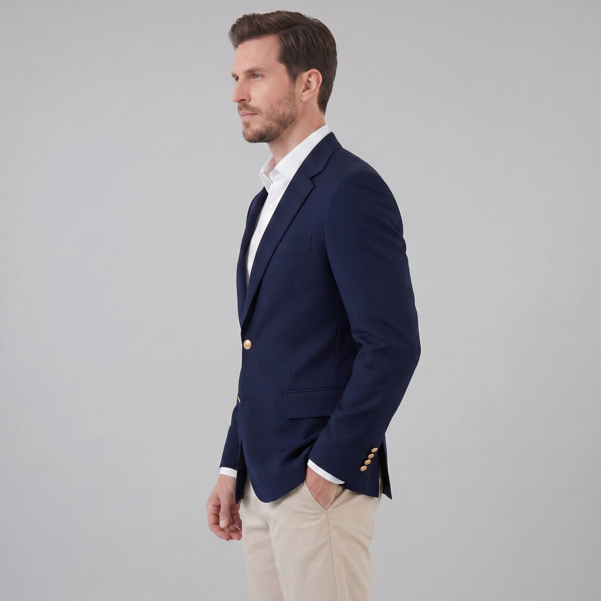 Herren Sakko Marineblau mit Goldknöpfen | Ferdinand_2