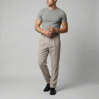 Herren Fischgrathose mit schmalem Bein | Arno