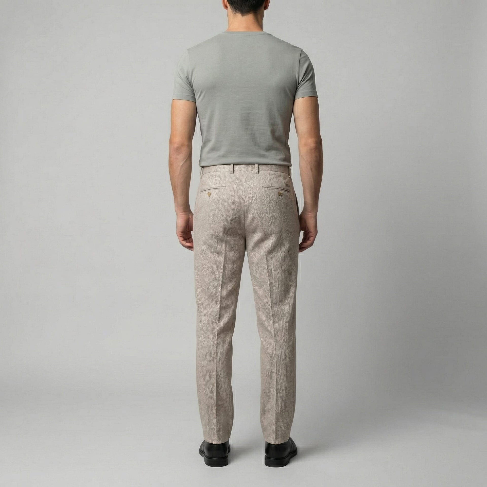 Herren Fischgrathose mit schmalem Bein | Arno