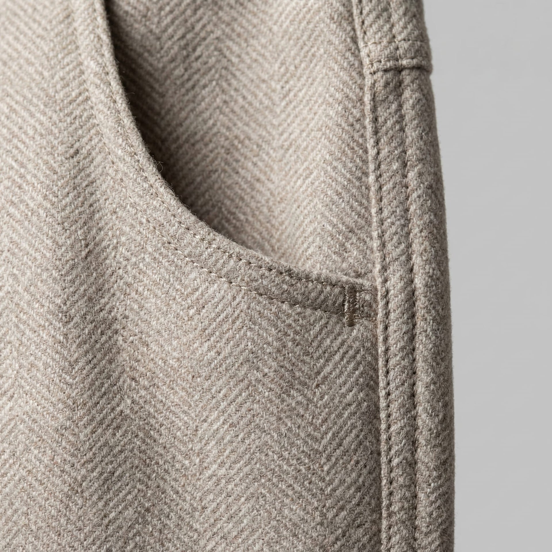 Herren Fischgrathose mit schmalem Bein | Arno