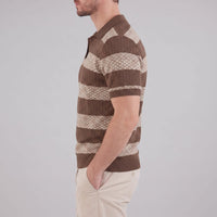 Herren Strickpoloshirt mit offenem Kragen | Timo