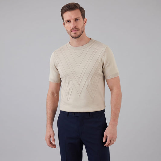 Herren Strickshirt mit Chevronmuster | Klaus_1