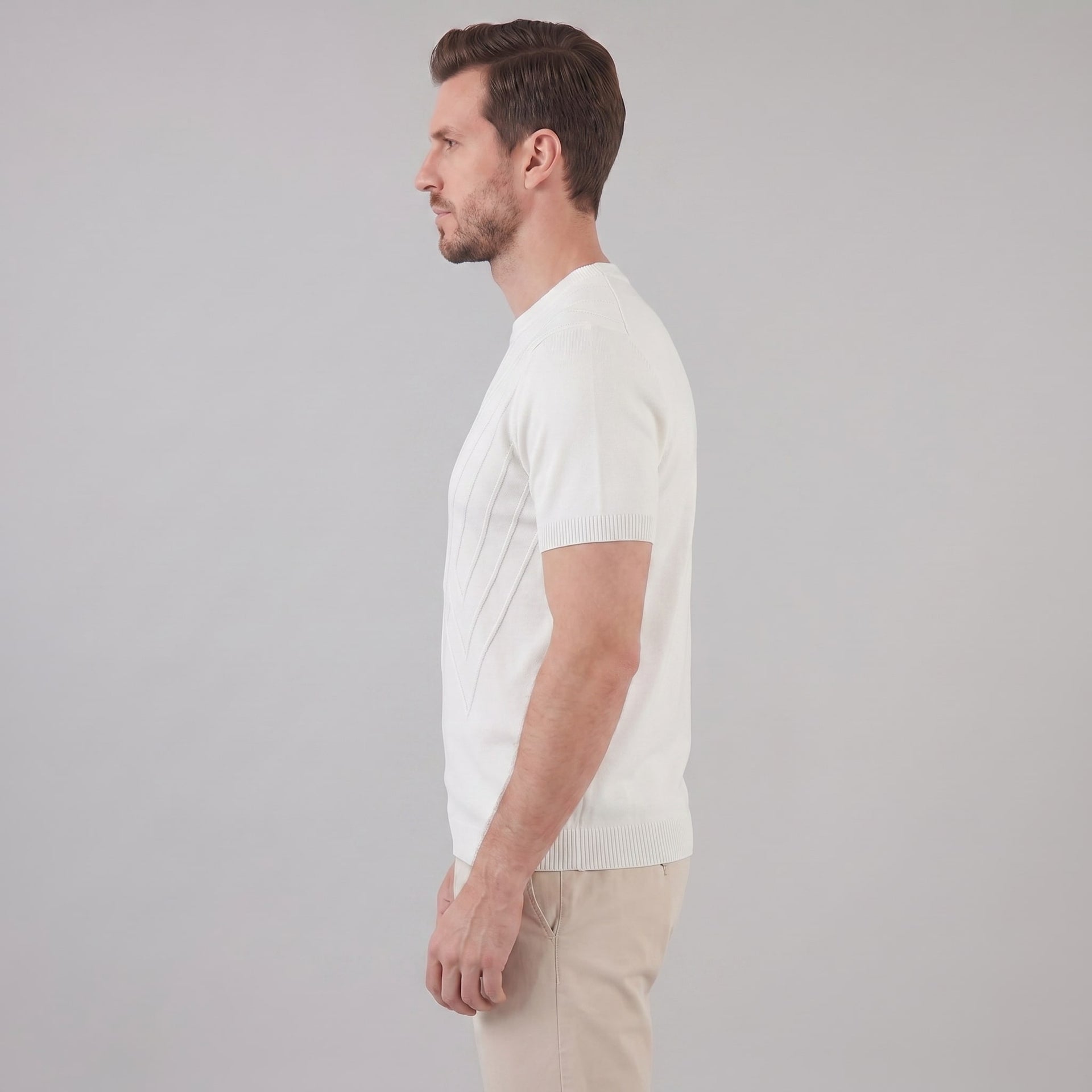 Herren Strickshirt mit Chevronmuster | Klaus