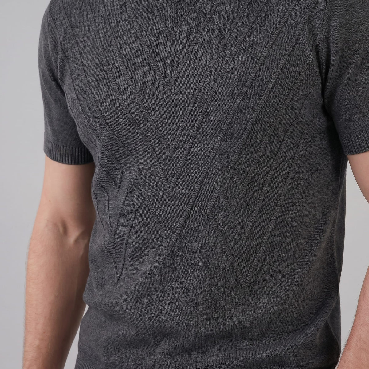 Herren Strickshirt mit Chevronmuster | Klaus