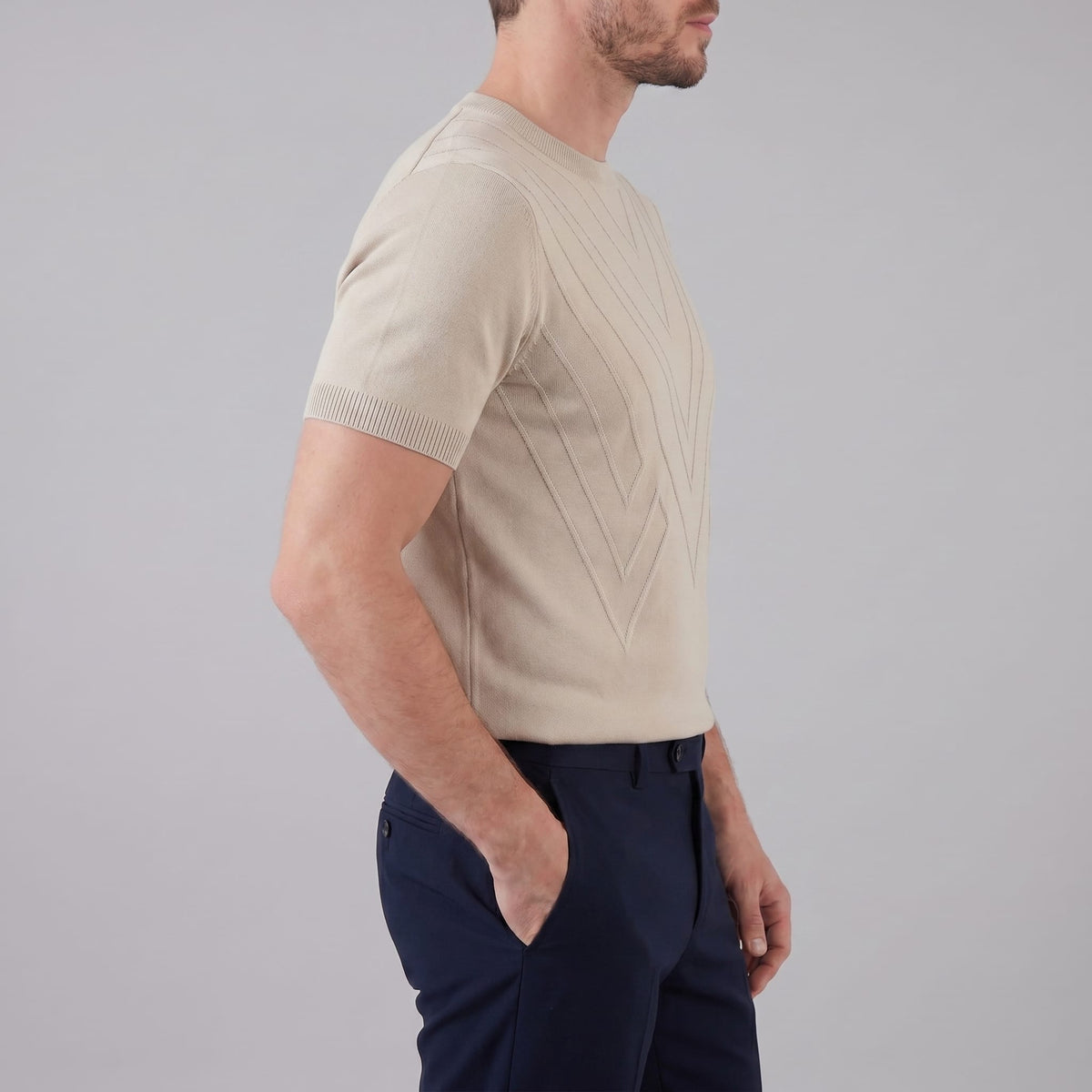Herren Strickshirt mit Chevronmuster | Klaus_2