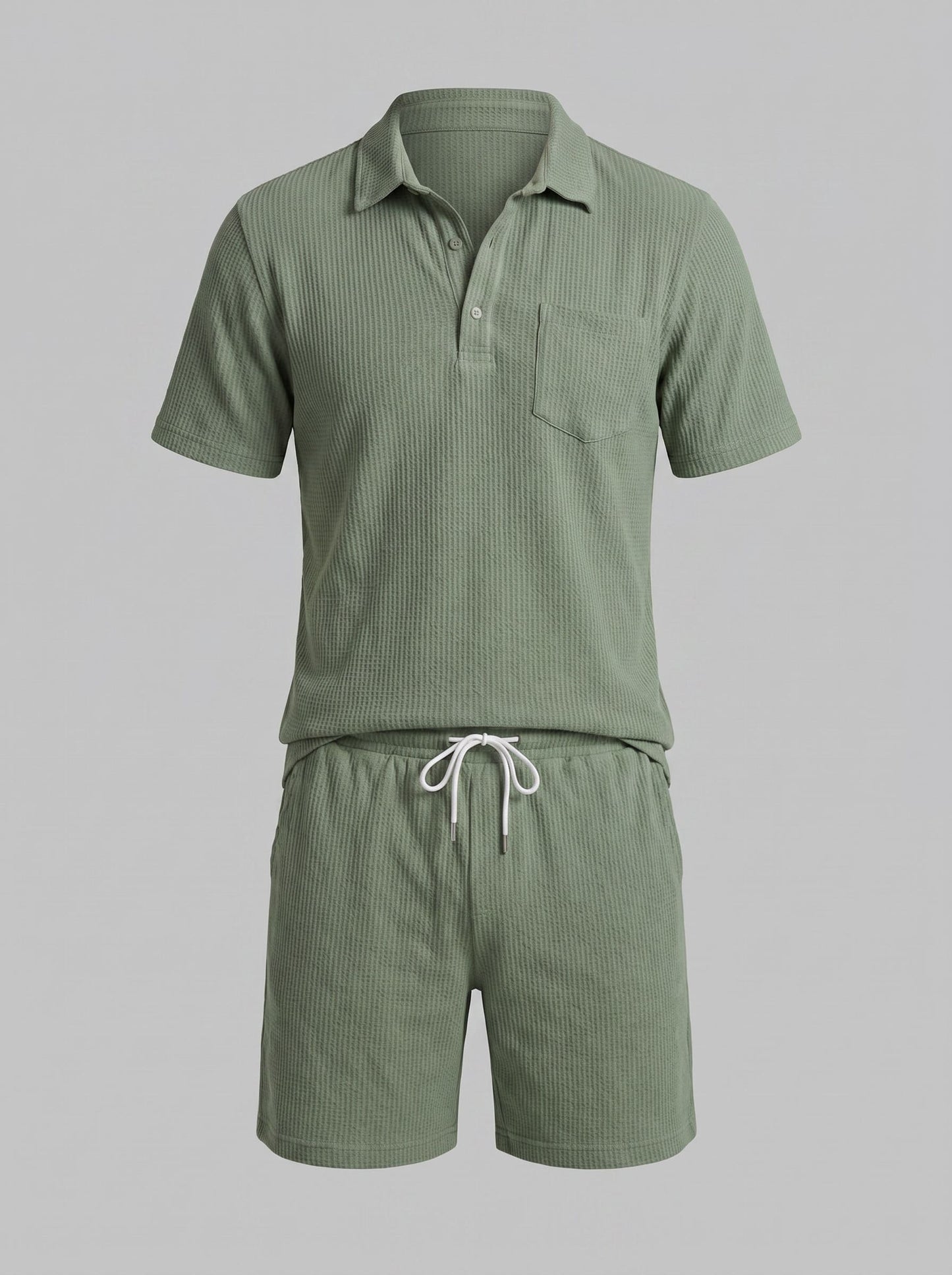 Herren Waffelstrick-Set mit Poloshirt | Eberhard_10
