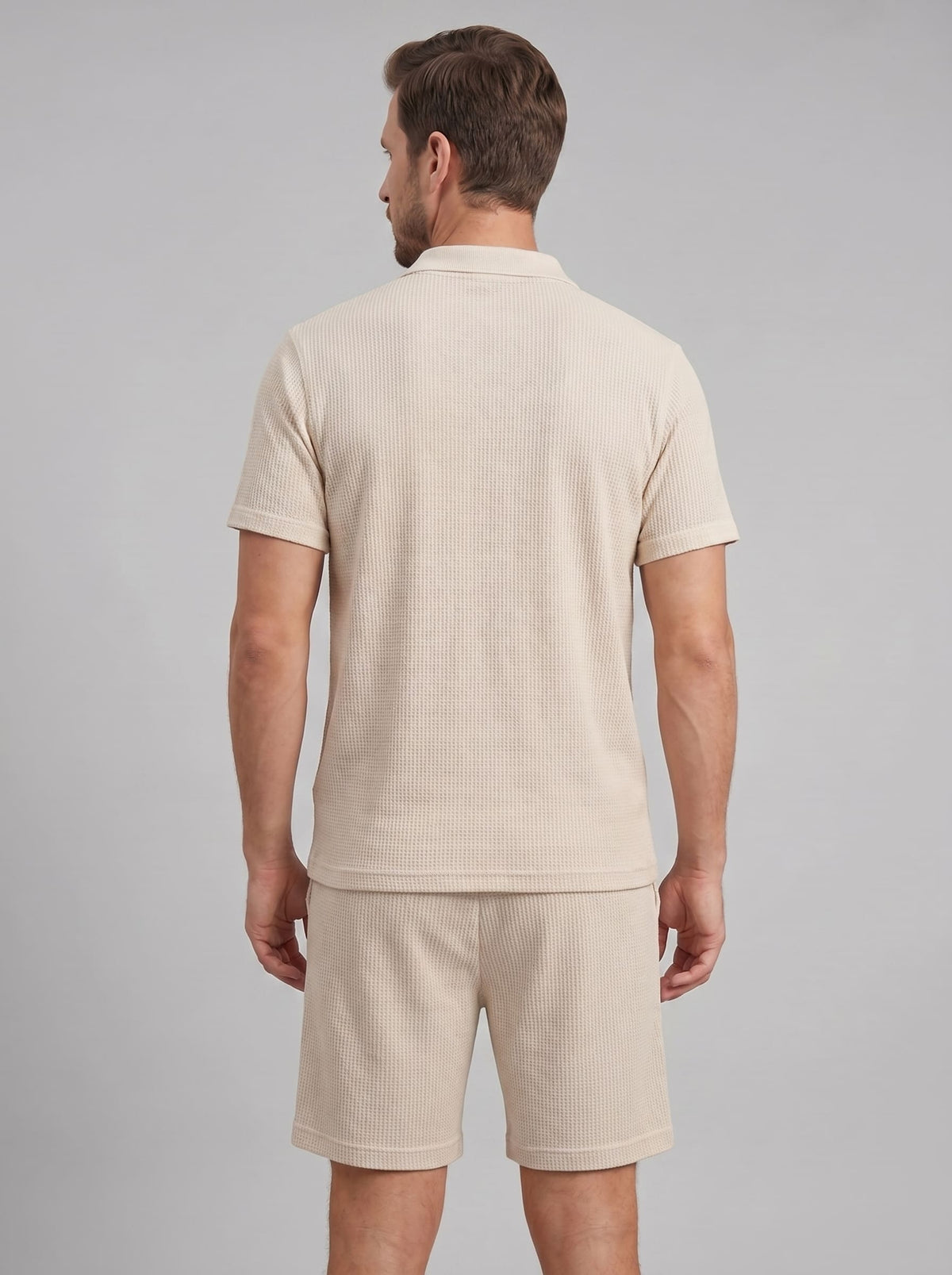 Herren Waffelstrick-Set mit Poloshirt | Eberhard_3