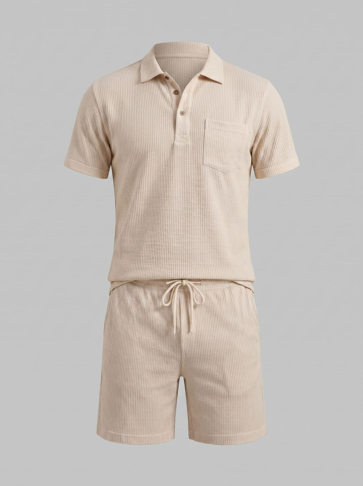 Herren Waffelstrick-Set mit Poloshirt | Eberhard_5