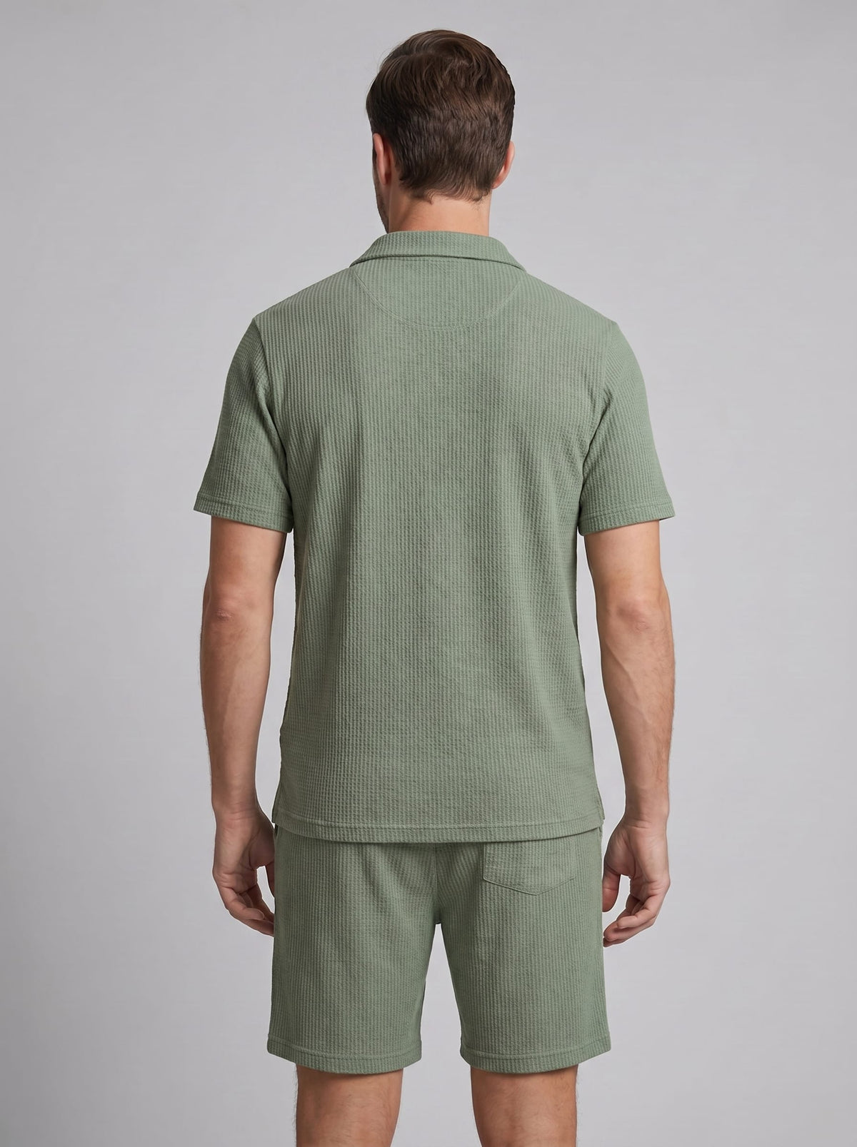 Herren Waffelstrick-Set mit Poloshirt | Eberhard_8