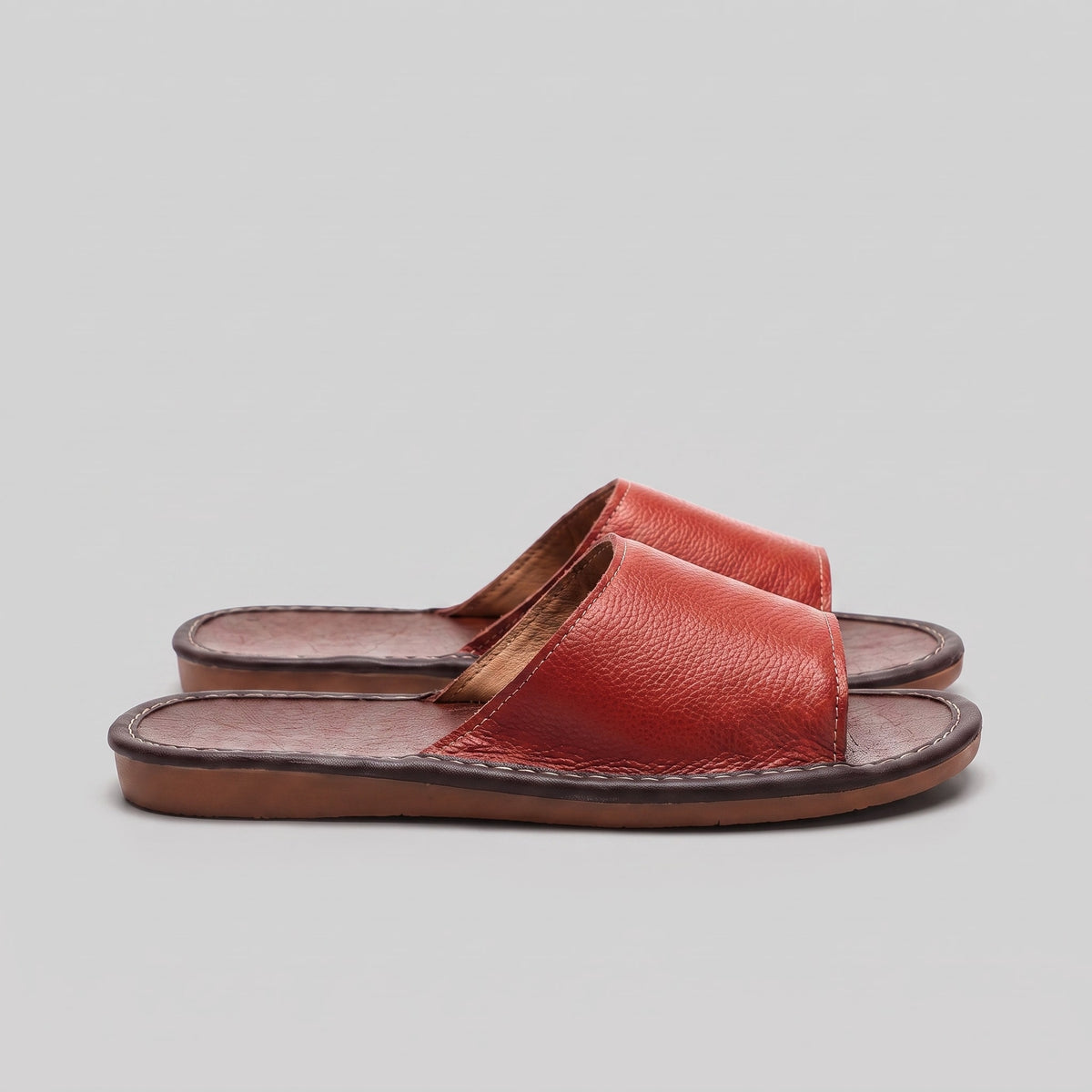 Herren Kunstledersandalen mit breitem Riemen | Gunnar