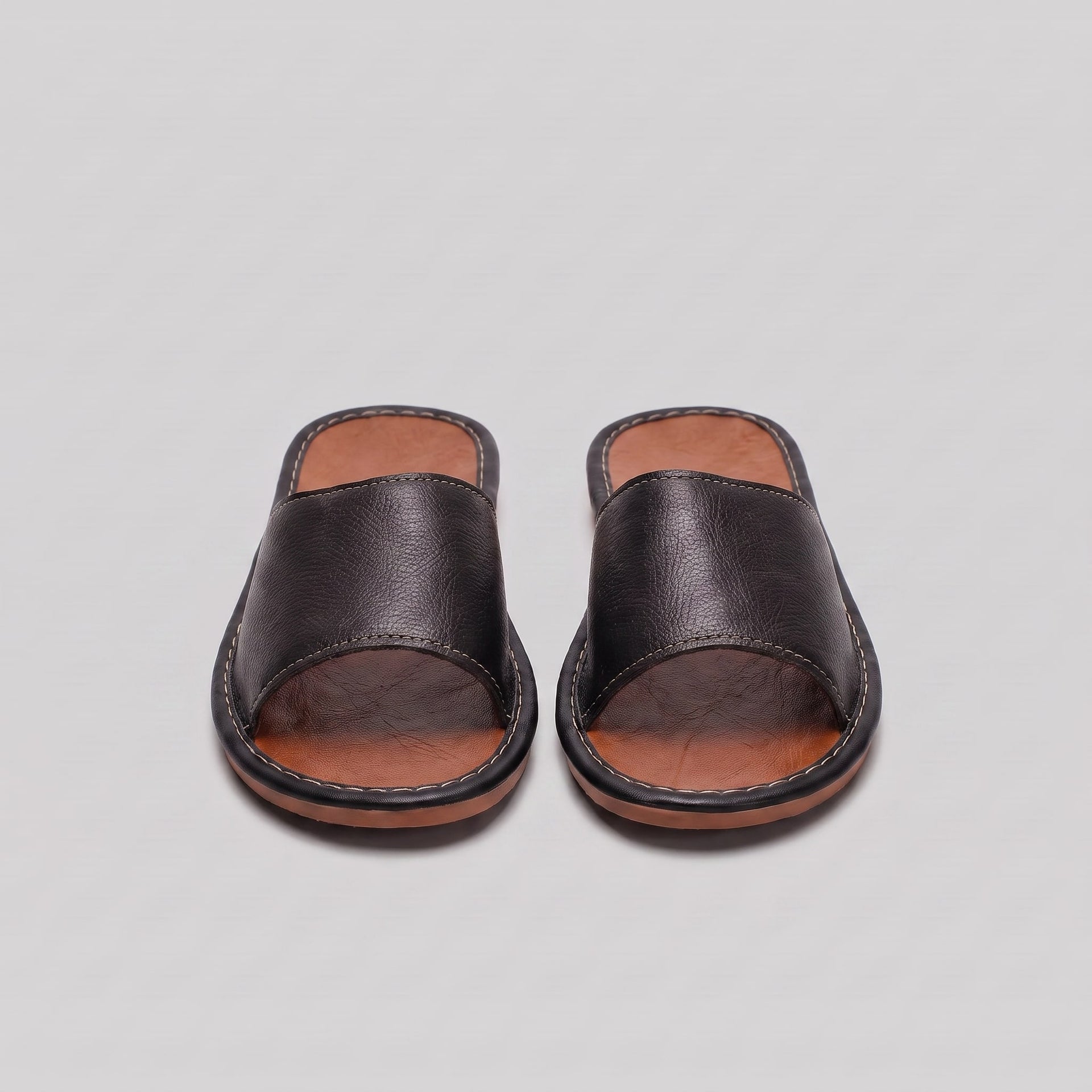 Herren Kunstledersandalen mit breitem Riemen | Gunnar